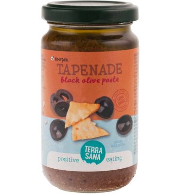 Terrasana Terrasana Tapenade Zwarte Olijven Bio (180g) Terrasana Terrasana Tapenade Zwarte Olijven Bio (180g)
