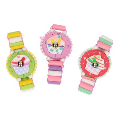 Houten Horloge Cupcake