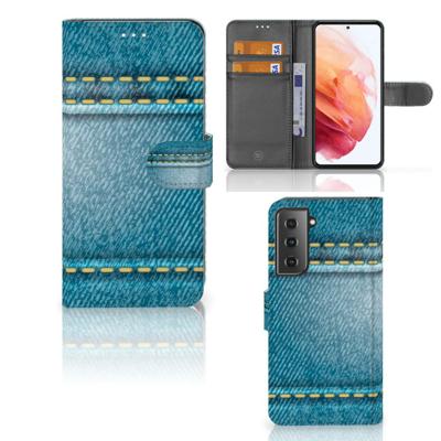 Samsung Galaxy S21 | Wallet Case | met Pasjes | Jeans