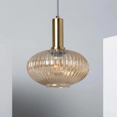 Retro hanglamp glas goud Retro E27 &apos;Laurie&apos; 24 cm