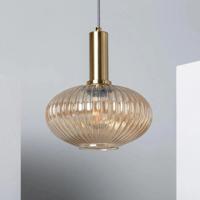 Retro hanglamp glas goud Retro E27 &apos;Laurie&apos; 24 cm