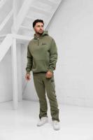 Malelions Striped Signature Half Zip Trainingspak Heren Groen - Maat XL - Kleur: Groen | Soccerfanshop