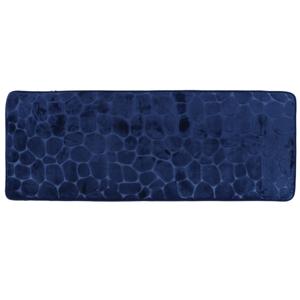 Tendance Badmat Pebble - Memory Foam - extra lang - donkerblauw - 45 x 120 cm - antislip