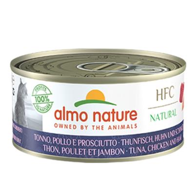 Almo nature hfc cat tonijn&kip&ham 150gr - Malanico
