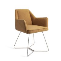 Jesper Home Eetkamerstoel 'Tome' Beehive Steel, kleur Masai Giraffe