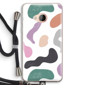 Memphis Shapes: HTC U Play Transparant Hoesje met koord