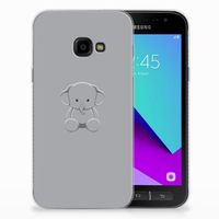 Samsung Galaxy Xcover 4 | Xcover 4s Telefoonhoesje met Naam Grijs Baby Olifant