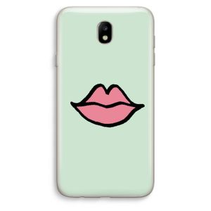 Kusje: Samsung Galaxy J7 (2017) Transparant Hoesje