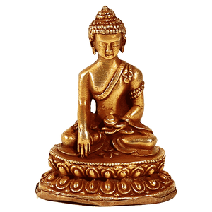 Minibeeldje Sakyamuni Boeddha Goudkleurig (5,5 cm)