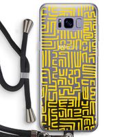 Majorelle Blue Print: Samsung Galaxy S8 Transparant Hoesje met koord