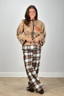 AVDW broek Vera Checkered W036 ocher