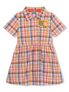 Kenzo Kids robe-chemise à carreaux vichy - Orange