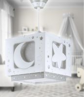 Dalber Kinderkamer hanglamp Moonlight grijs 63232E - thumbnail