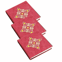 Notitieboek Rood met Steentjes - Medium - thumbnail