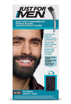 Just For Men Snor & Baard Haarkleuring - M55 Zwart
