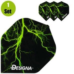 Designa Lightning Dartflights - Groen