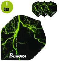 Designa Lightning Dartflights - Groen