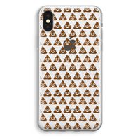 Poop emoji: iPhone XS Transparant Hoesje