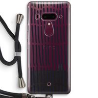 Moroccan stripes: HTC U12+ Transparant Hoesje met koord