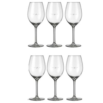 Royal Leerdam Wijnglazen Esprit - 6x stuks - rode wijn - 410 ml - met maatstreep