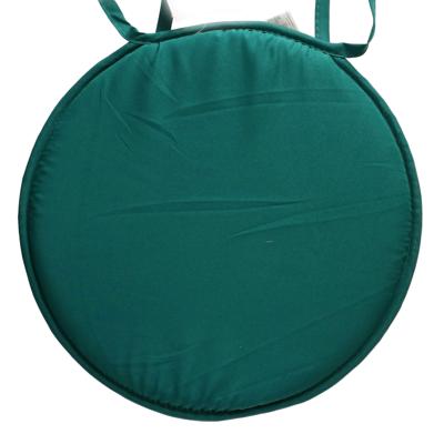 Stof Textile Home stoelkussens - petrol groen - D40 x H3 cm - voor binnen - rond