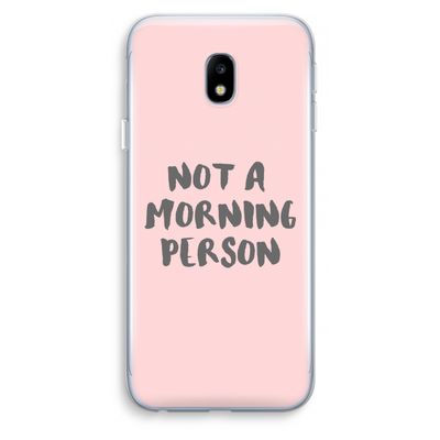 Morning person: Samsung Galaxy J3 (2017) Transparant Hoesje