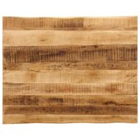 Tafelblad met natuurlijke rand 100x80x3,8 cm massief mangohout