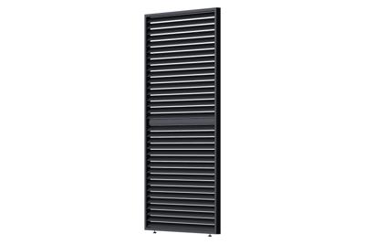 Louvre scherm verstelbaar 120 cm. - horizontaal - antraciet