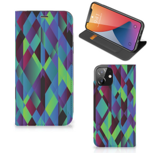 iPhone 12 | iPhone 12 Pro Stand Case Abstract Green Blue