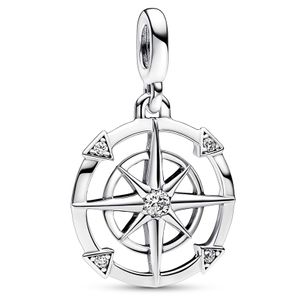 Pandora Me 792693C01 Hangbedel Medallion Compass zilver-zirconia wit