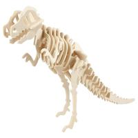 Houten dinosaurus 3d puzzel T-Rex met app - thumbnail