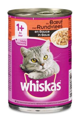 5 stuks! Blik Saus met Rund 400 g - Whiskas