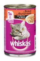 5 stuks! Blik Saus met Rund 400 g - Whiskas