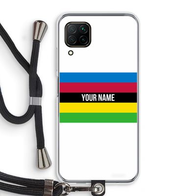 WK Wielrennen: Huawei P40 Lite Transparant Hoesje met koord