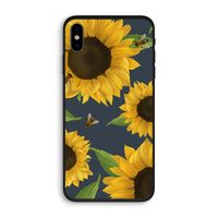 Sunflower and bees: iPhone X Biologisch afbreekbaar hoesje