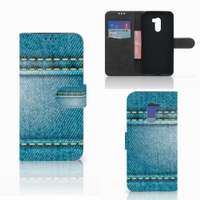 Xiaomi Pocophone F1 Wallet Case met Pasjes Jeans - thumbnail