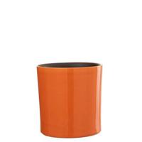 J-Line bloempot Flek - keramiek - oranje - medium - Ø 21 cm