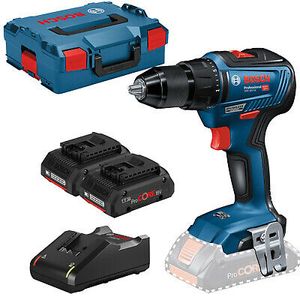 Bosch Blauw GSR 18V-55 Professional | Accuschroefboormachine | 2x 4,0 ah accu | Set | L-Boxx - 06019H5204