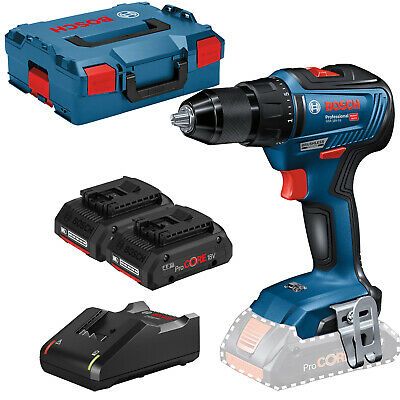Bosch Blauw GSR 18V-55 Professional | Accuschroefboormachine | 2x 4,0 ah accu | Set | L-Boxx - 06019H5204