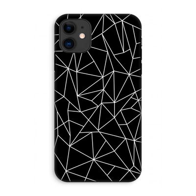 Geometrische lijnen wit: iPhone 11 Tough Case
