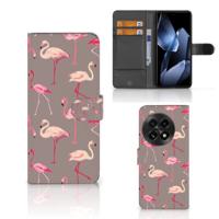 OnePlus 13 | Telefoonhoesje | Met pasjeshouder | Flamingo