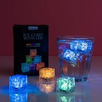 Plastic ice Cubes with LED