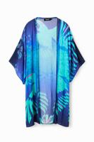 Tropische open kimono - BLUE - S - thumbnail