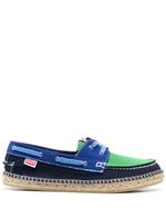 Kenzo chaussures bateau à design colour block - Bleu