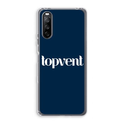 Topvent Navy: Sony Xperia 10 III Transparant Hoesje