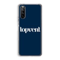 Topvent Navy: Sony Xperia 10 III Transparant Hoesje