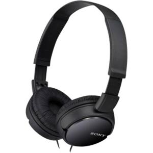 Sony MDR-ZX110 On Ear koptelefoon Kabel Zwart