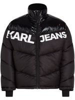 Karl Lagerfeld Jeans doudoune à logo imprimé - Noir - thumbnail