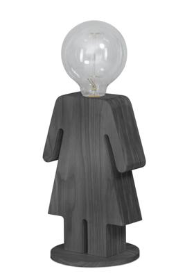 ETH Houten nachtkastlampEve Grey - 05-TL3289-99