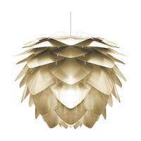 Umage Silvia Medium hanglamp brushed brass - met koordset wit - Ø 50 - thumbnail